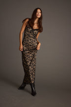 Temptation Black Lace Maxi Dress