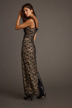 Temptation Black Lace Maxi Dress