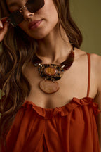 Tiger Eye Statement Necklace