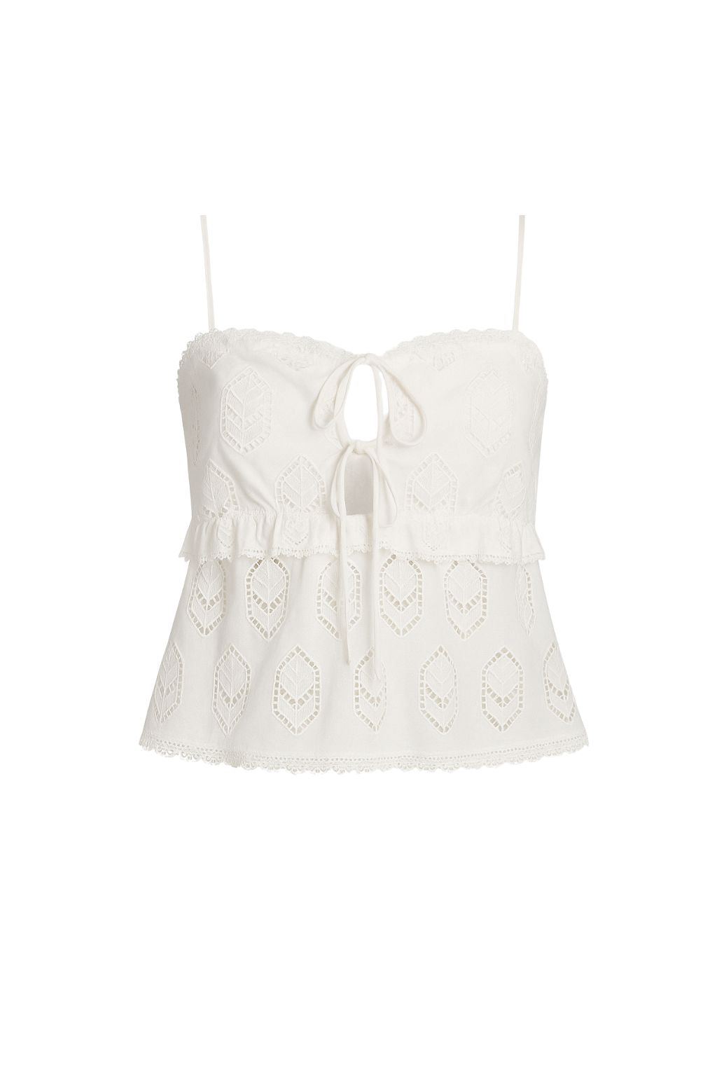 Tita White Eyelet Top