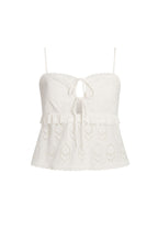 Tita White Eyelet Top