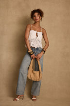 Tita White Eyelet Top