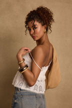 Tita White Eyelet Top