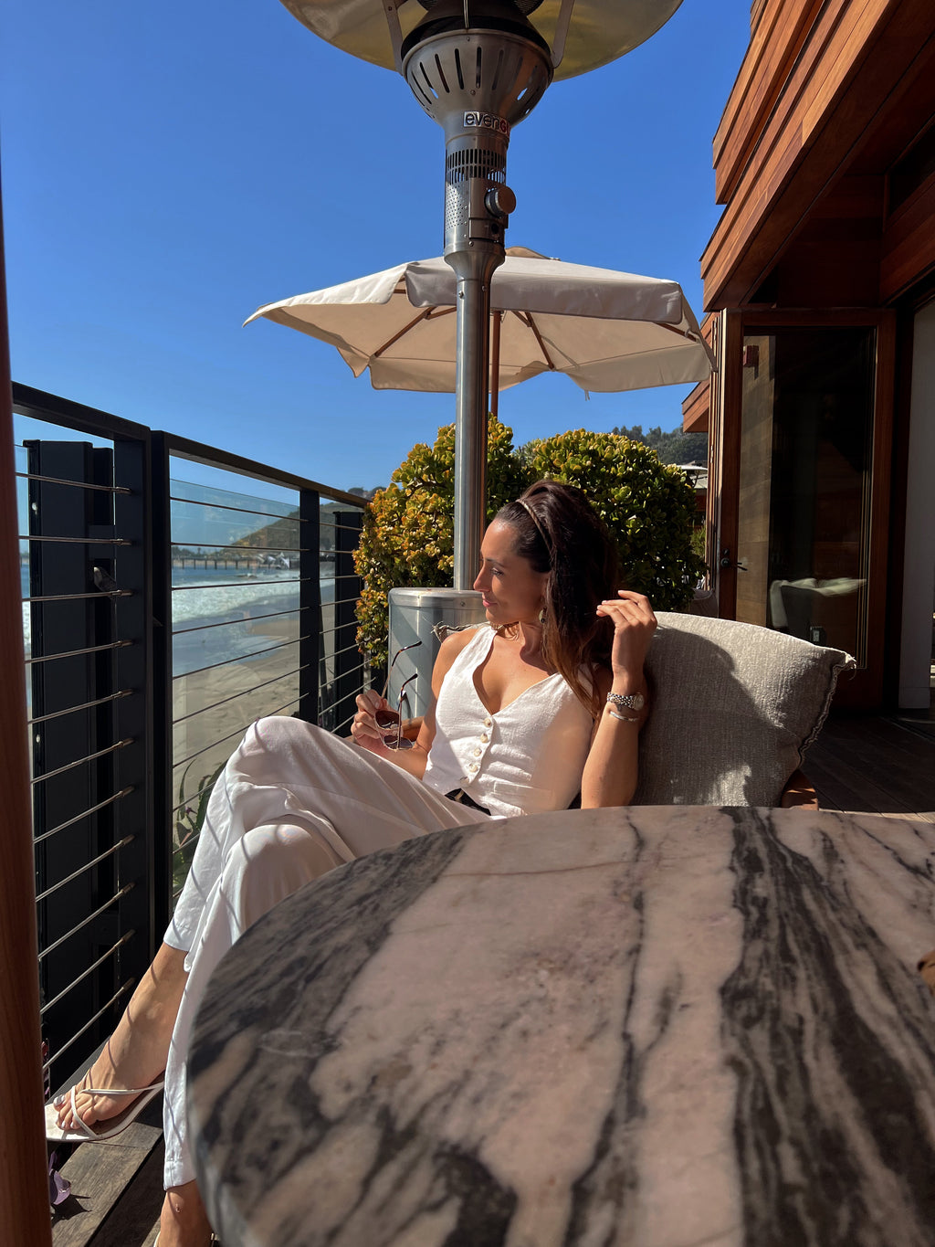 Diane White Linen Trouser