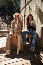 Montrose Camel Fringe Coat