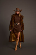 Topanga Mocha Sweater Mini Dress