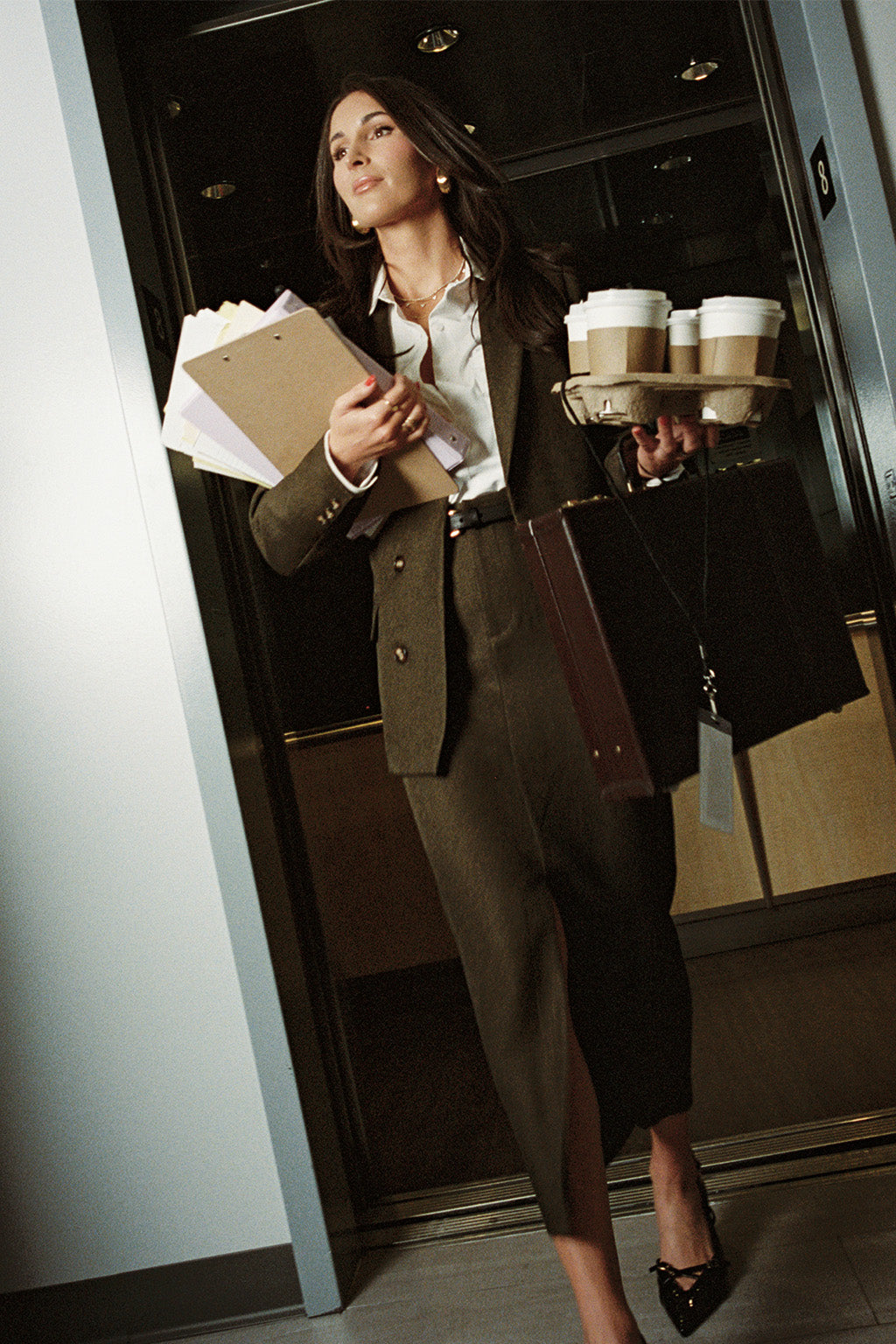 Tory Mocha Twill Blazer