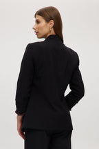 Black Bunchy sleeve blazer