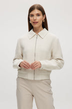 OFF-WHITE BOXY FIT BOUCLÉ JACKET