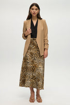 SAND BUNCHY SLEEVES BLAZER JACKET