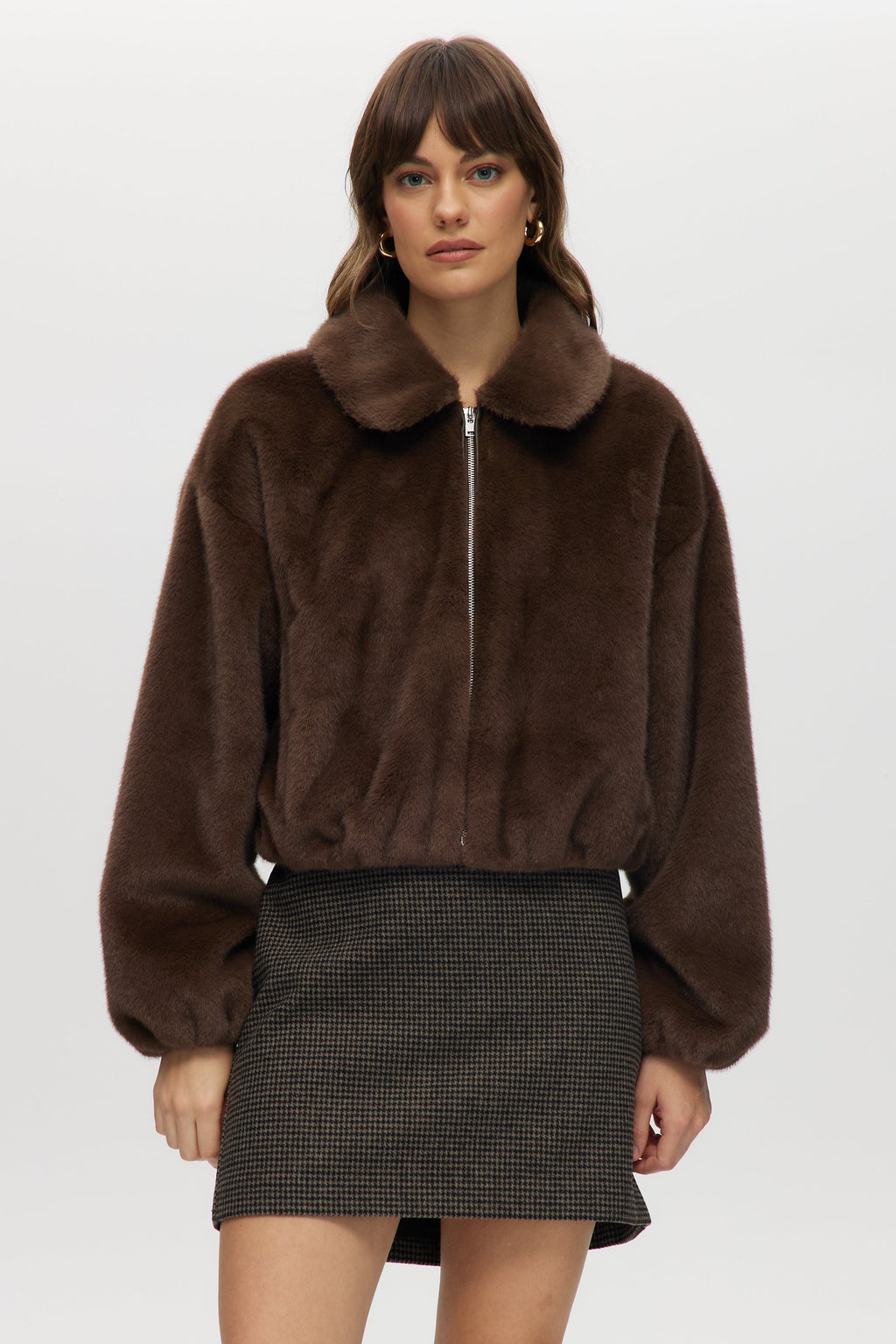 Vegan Fur Bomber Jacket