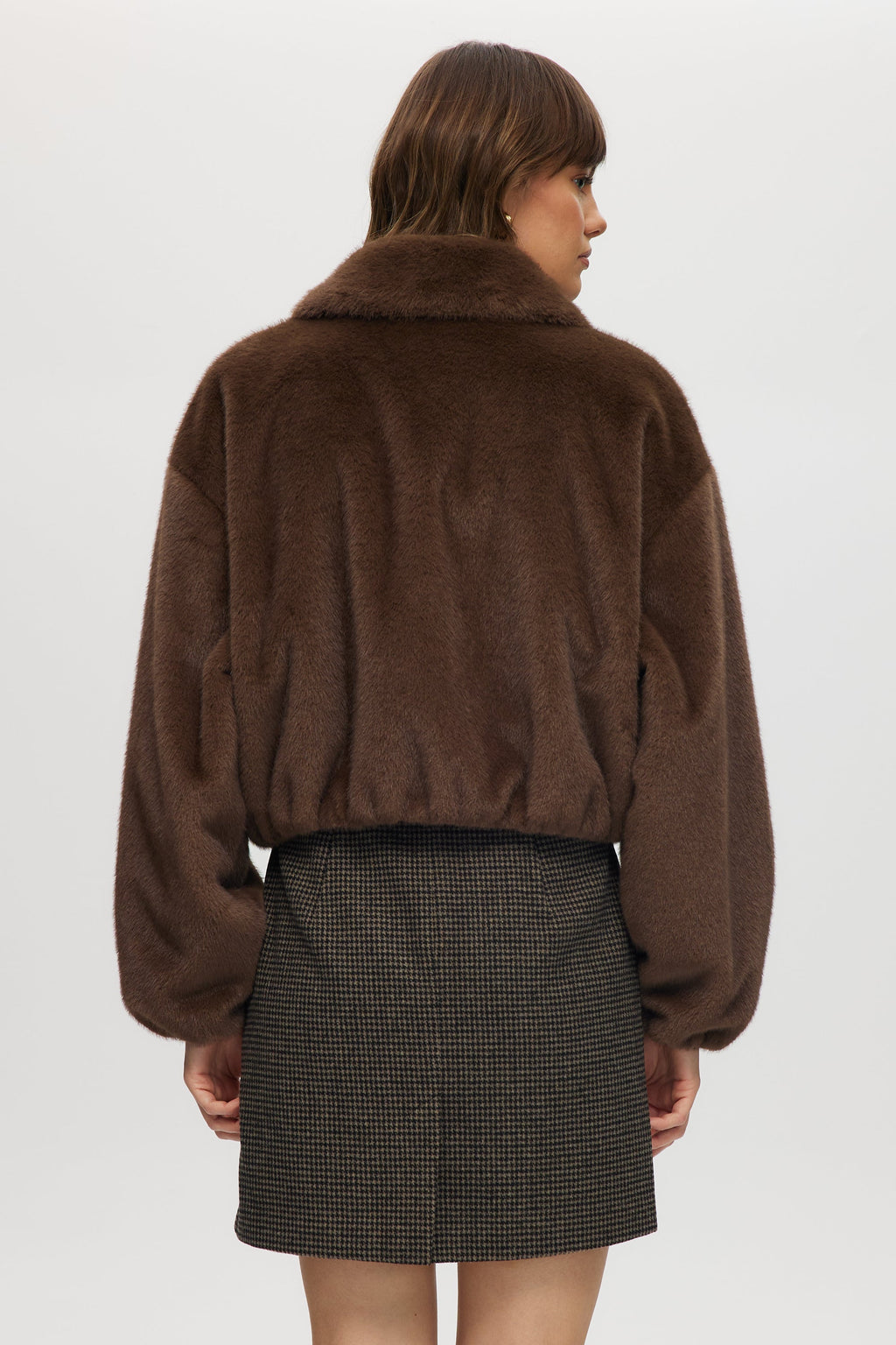 Vegan Fur Bomber Jacket