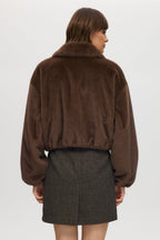 Vegan Fur Bomber Jacket