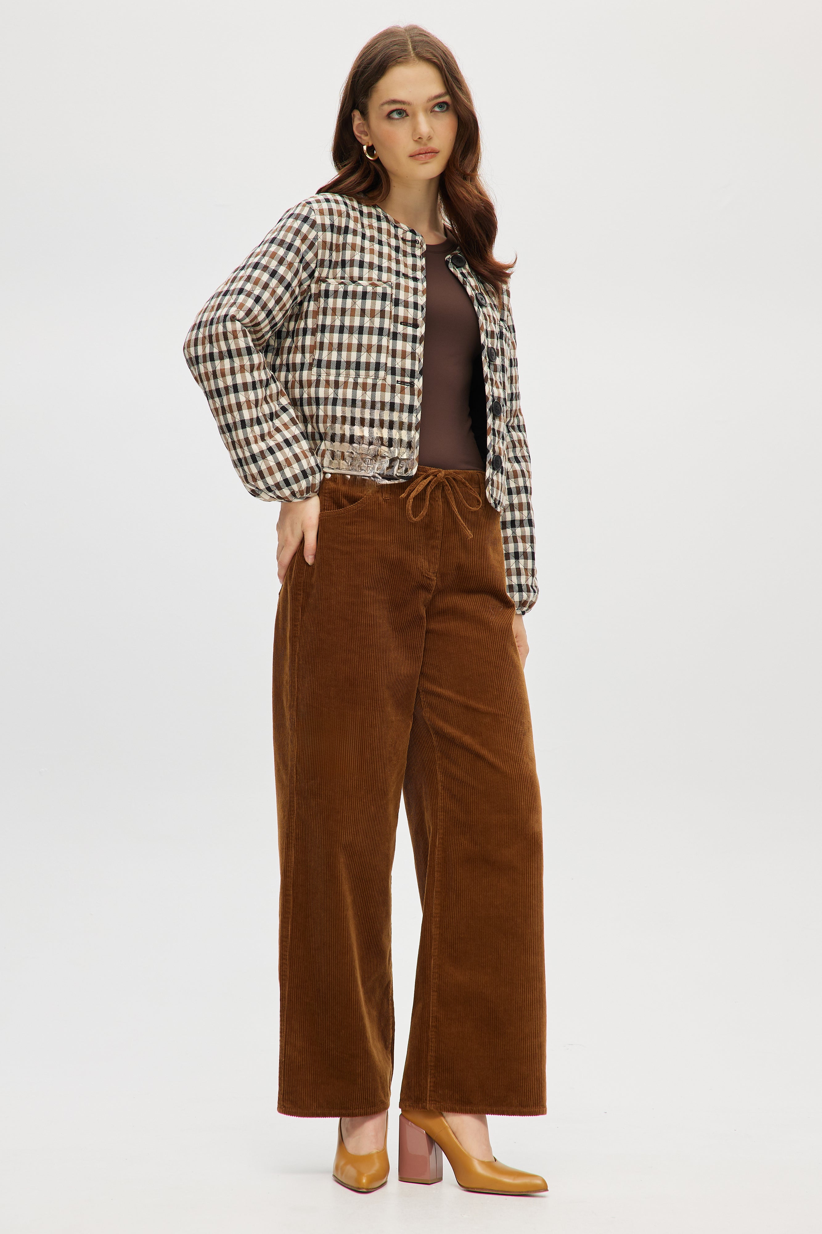 Reversible Quilted Button-Up Jacket