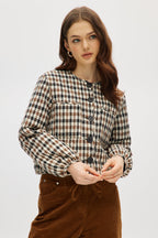 Reversible Quilted Button-Up Jacket