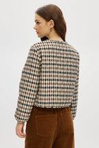 Reversible Quilted Button-Up Jacket