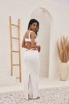 West Coast White Crop Top