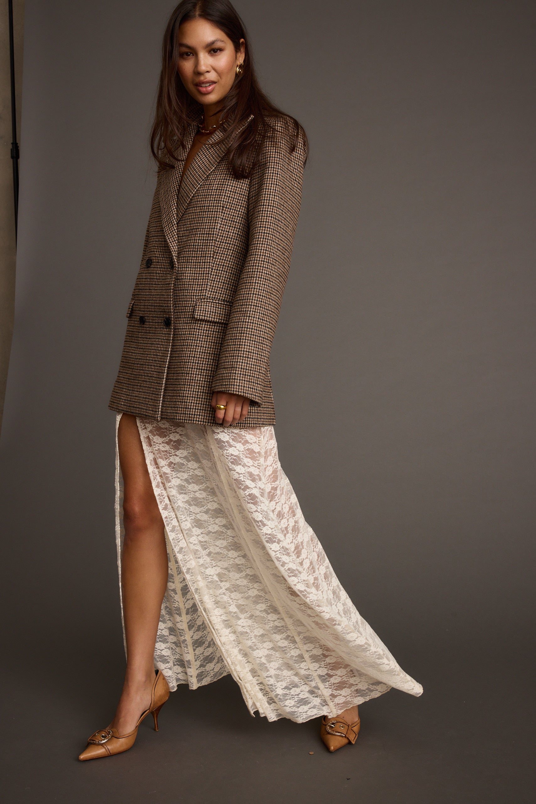 Odessa White Lace Maxi Skirt