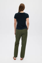 Black Ribbed Essential Baby Style Tee