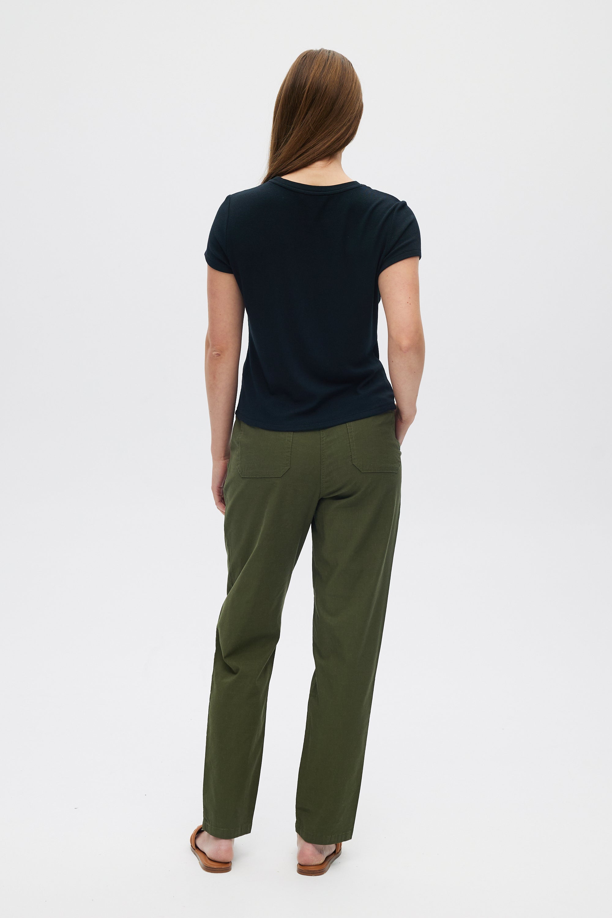 Black Ribbed Essential Baby Style Tee