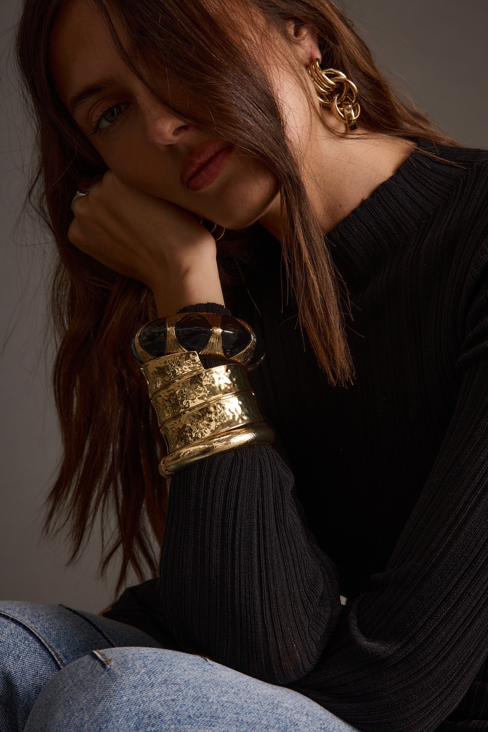 Yana Set of 3 Gold Bangles