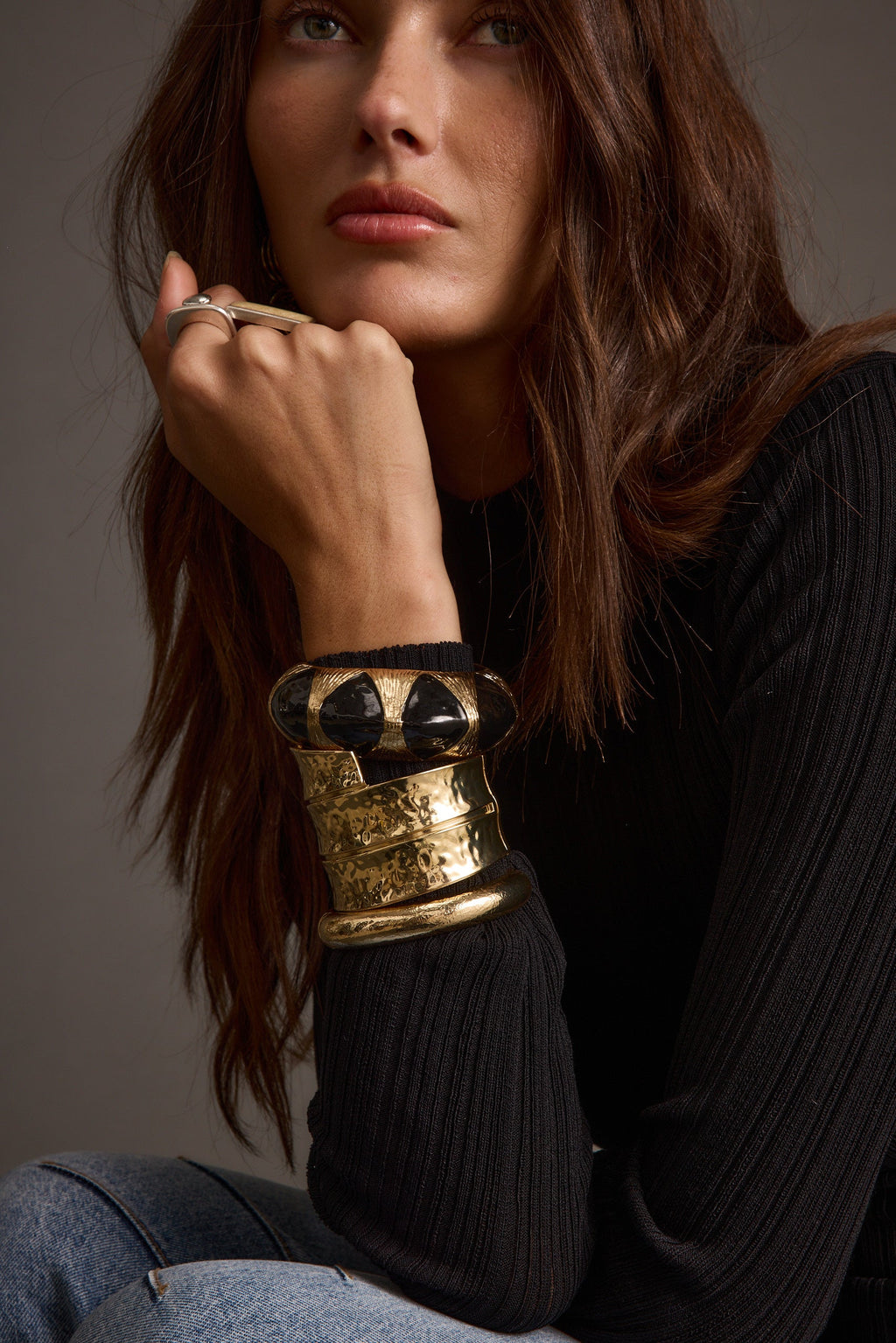 Yana Set of 3 Gold Bangles