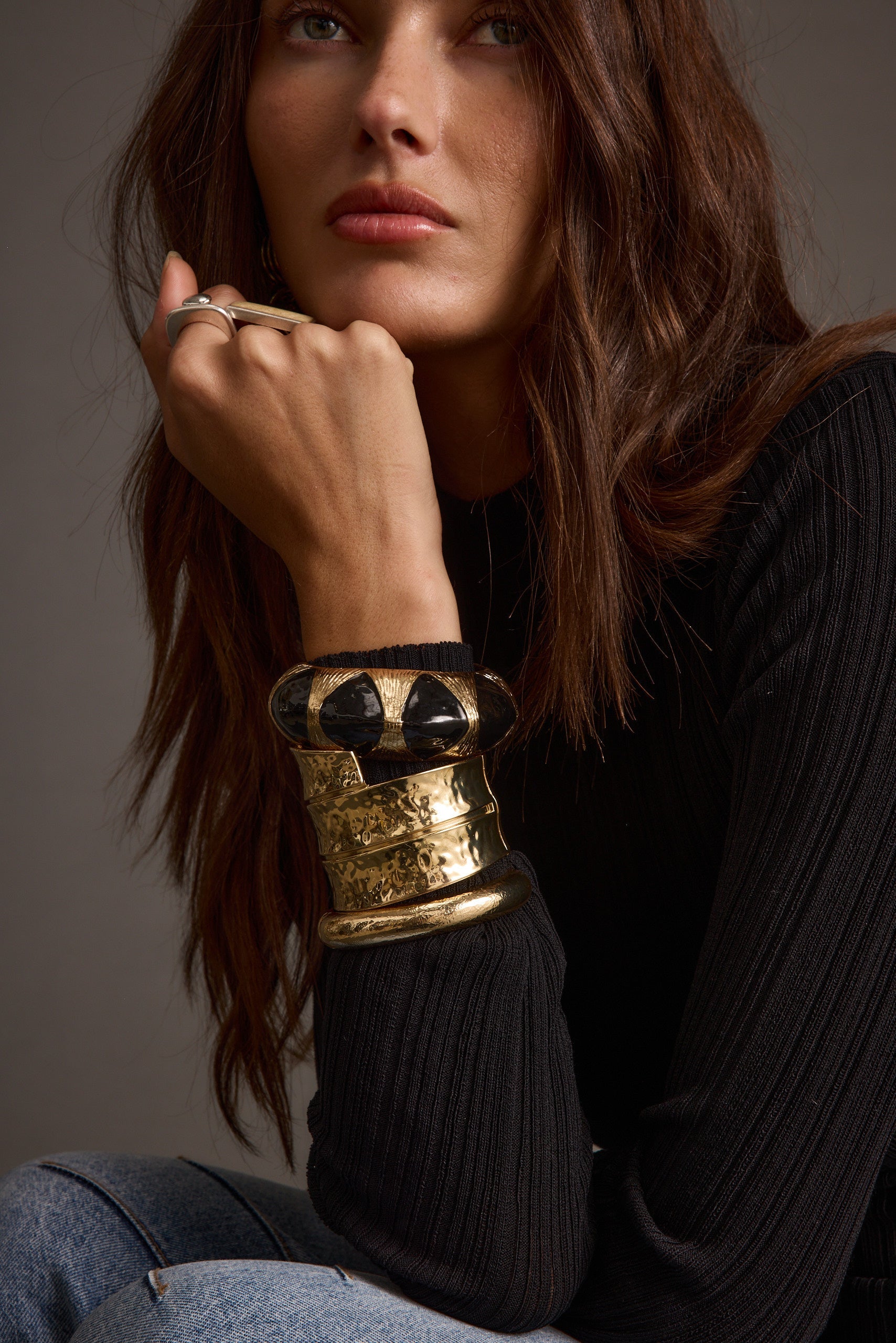 Yana Set of 3 Gold Bangles